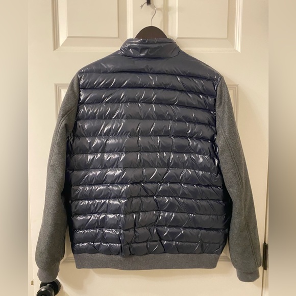 Eleventy LUXURY Navy Puffer with Grey sleeves - Picture 3 of 5